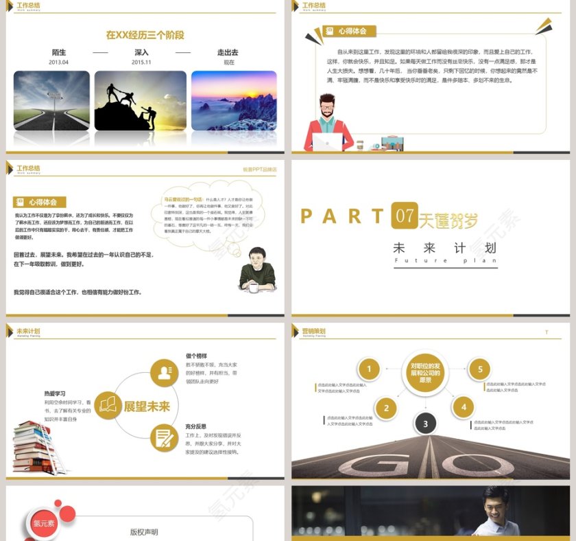 2019企划部工作总结报告PPT第5张