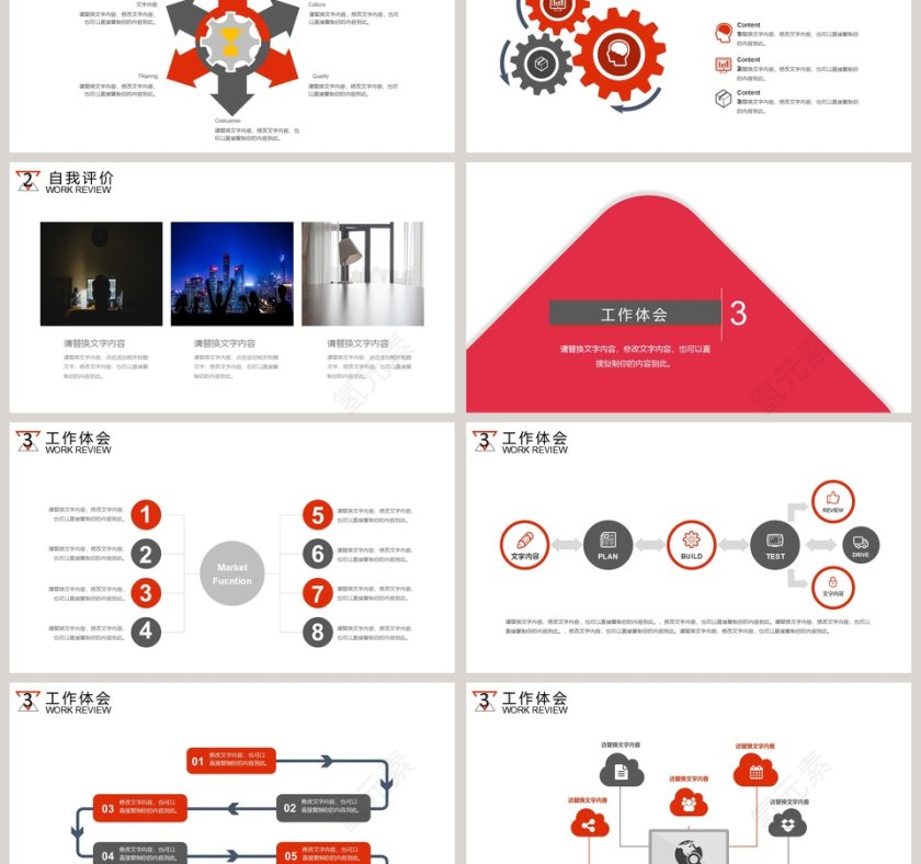 框架完整个人述职报告PPT第3张