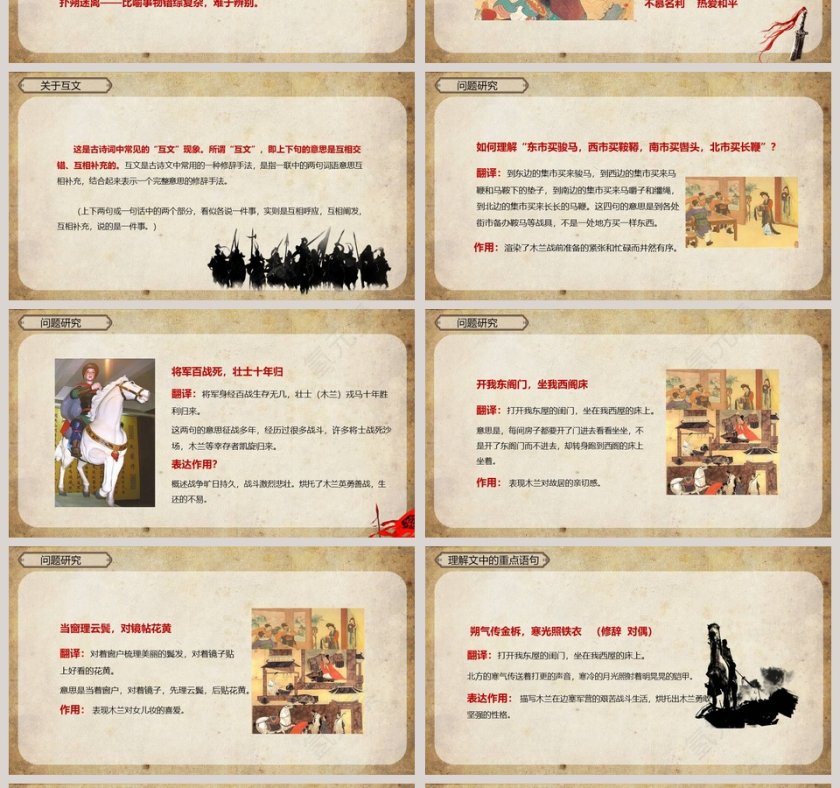 诗词鉴赏木兰诗语文课件PPT第4张