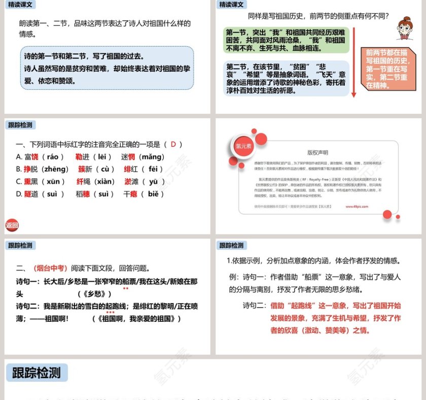 统编版九年级语文上册祖国啊我亲爱的祖国PPT课件第5张