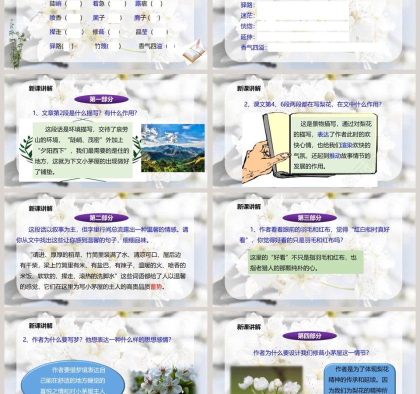 课文解析驿路梨花语文课件PPT第3张