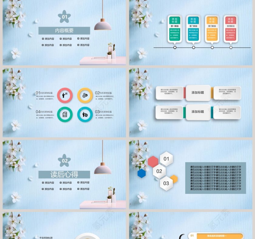 读书分享报告PPT模板第2张