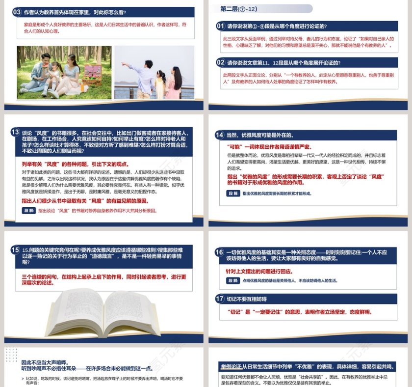 人教版九年级语文上册论教养PPT课件第5张