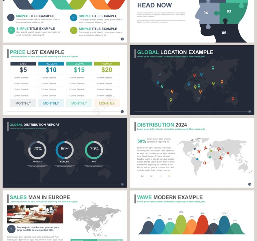 简约清新头脑风暴ppt第3张