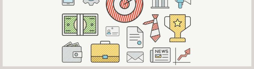 线条简约卡通元素商务汇报模板第5张