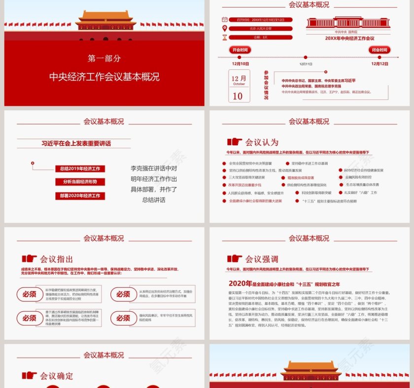 2020年中央经济工作完整解读重点抓好这六大工作PPT模版第2张