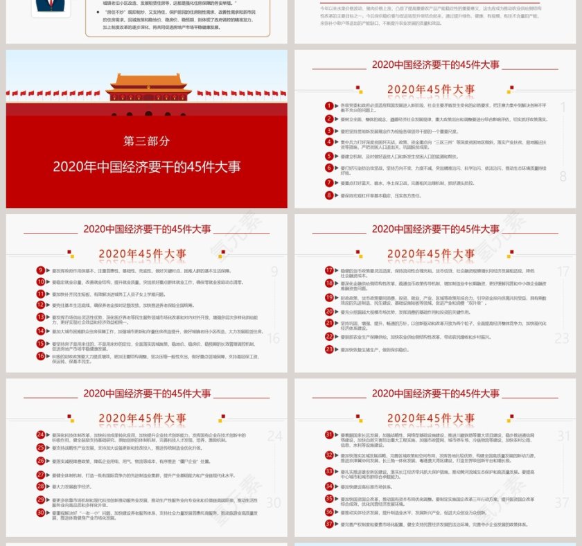 2020年中央经济工作完整解读重点抓好这六大工作PPT模版第4张