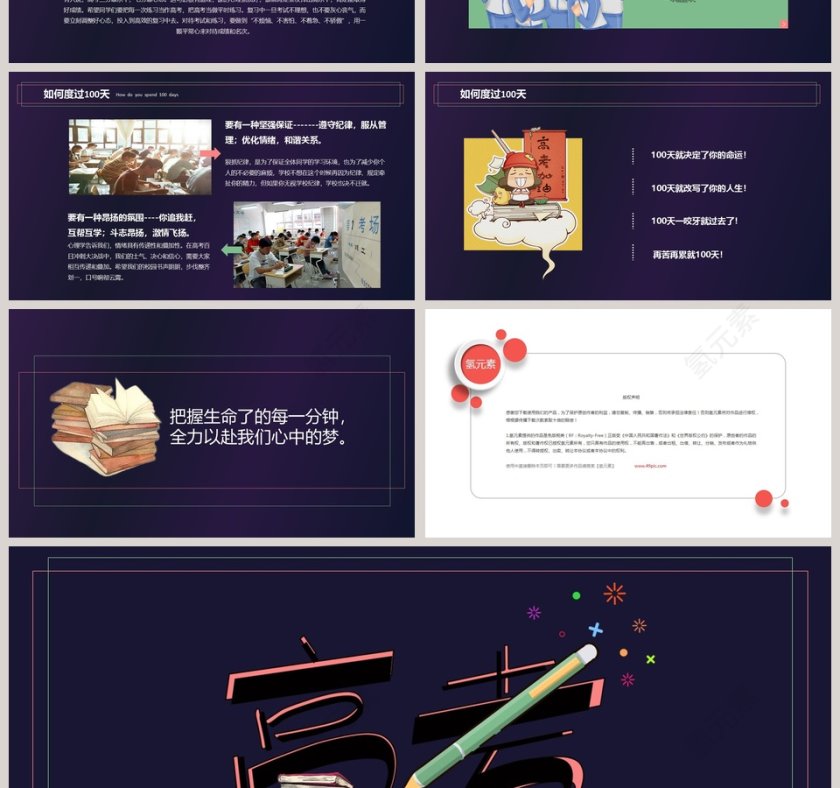 冲刺百天高考倒计时高考冲刺PPT第4张