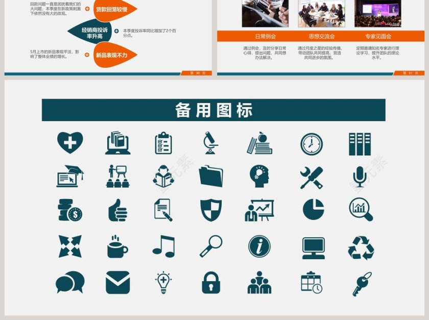 大气市场部门营销工作计划分解动员PPT模板第6张