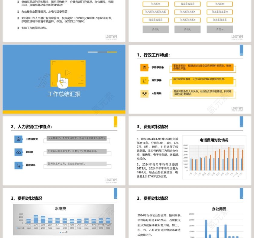人事行政部门工作总结ppt第3张