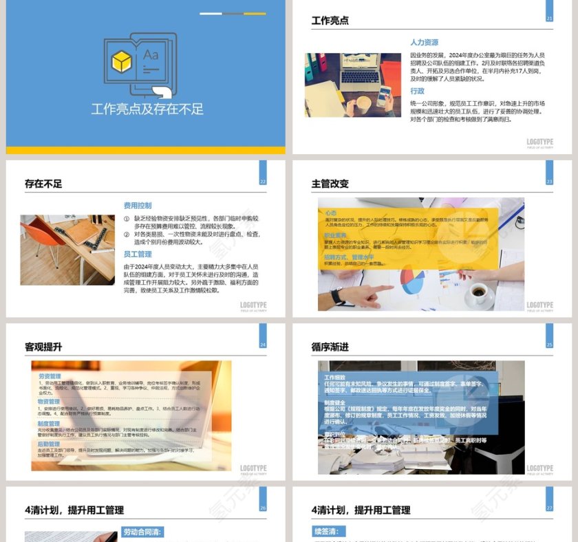 人事行政部门工作总结ppt第5张