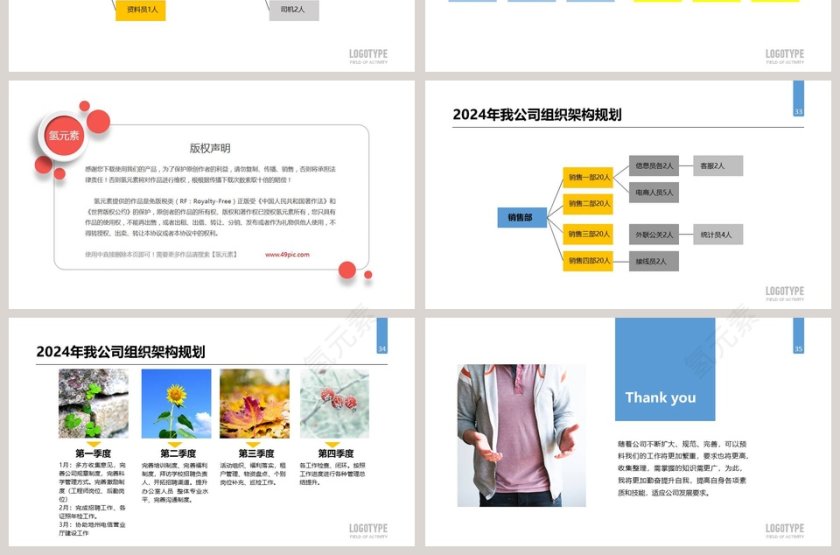 人事行政部门工作总结ppt第7张