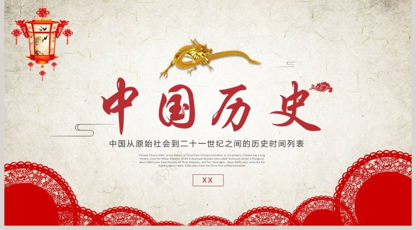 历史课件中国历史时间列表第5张