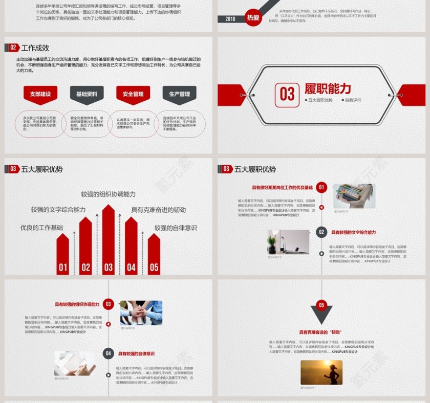 简约清新岗位竞聘PPT报告第4张
