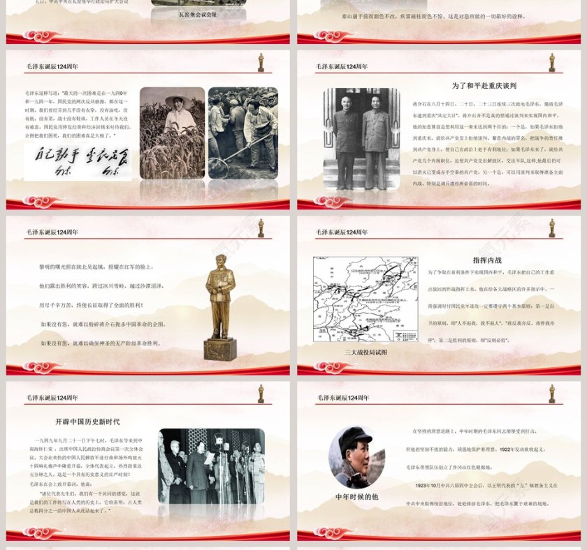 毛泽东毛主席诞辰125周年纪念演讲第4张