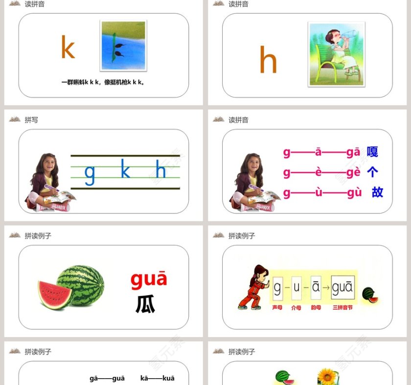 部编版一年级语文上册汉语拼音PPT课件第2张