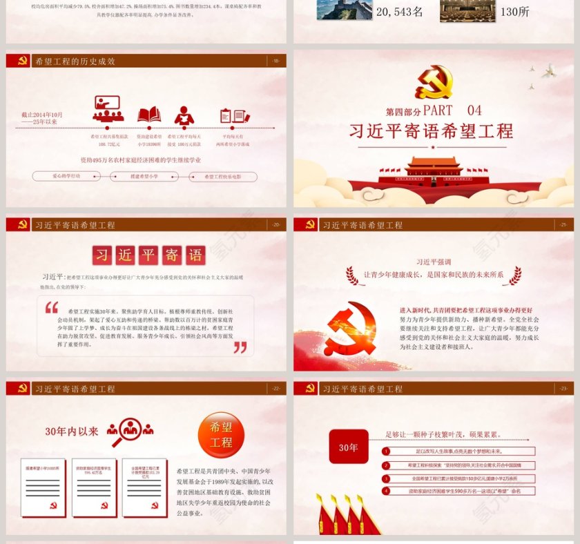 爱心助学助学育人托起明天的太阳希望工程PPT模板第4张