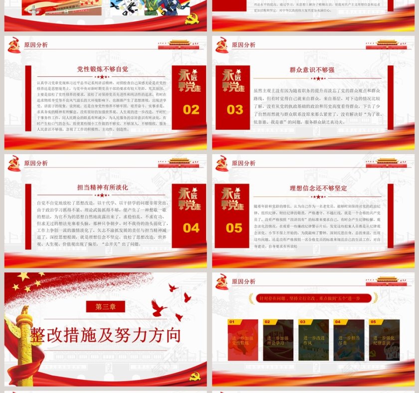 简约2020年“不忘初心  牢记使命”专题民主生活会检视剖析党的民主生活会PPT第4张