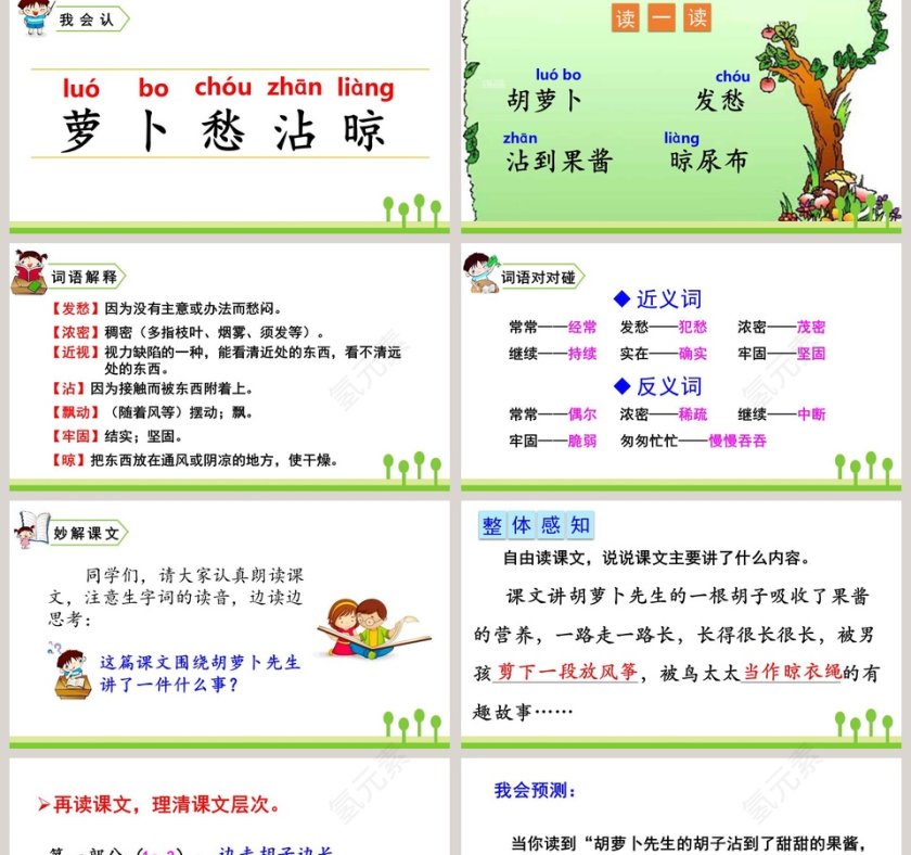 三年级语文上册胡萝卜先生的长胡子语文课件PPT第2张