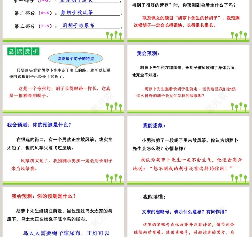 三年级语文上册胡萝卜先生的长胡子语文课件PPT第3张