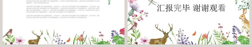 小清新计划总结PPT模板第6张