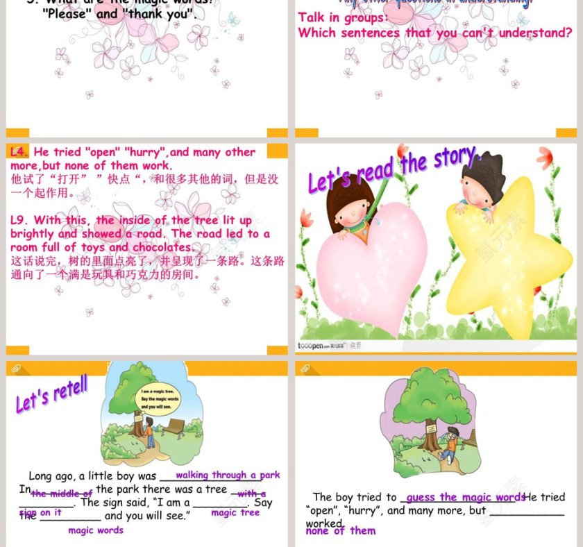 Unit 8 The magic words教学ppt课件第5张