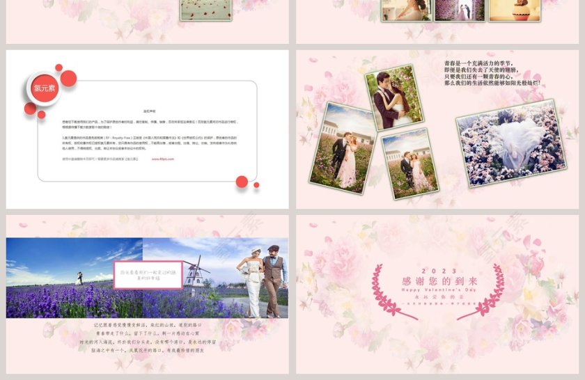 我们结婚啦婚礼快闪ppt模板第4张