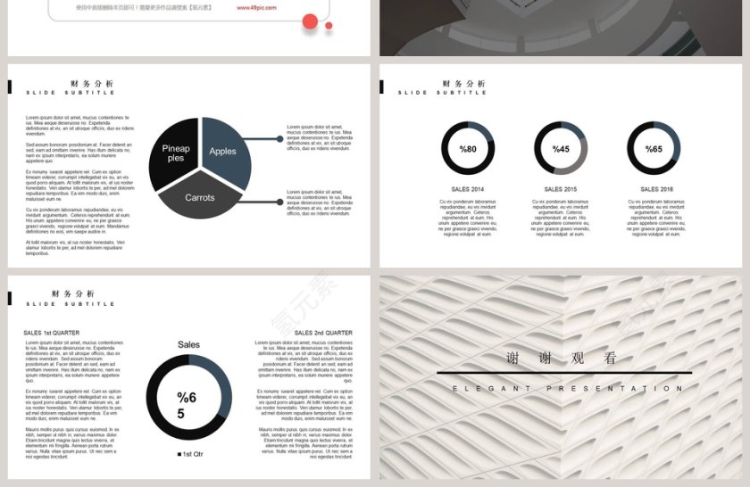 欧美风大气商务商业计划书PPT模板第4张