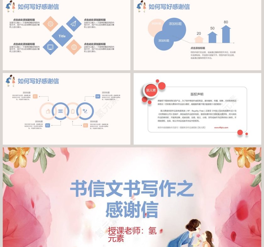 书信文书写作之感谢信PPT第5张