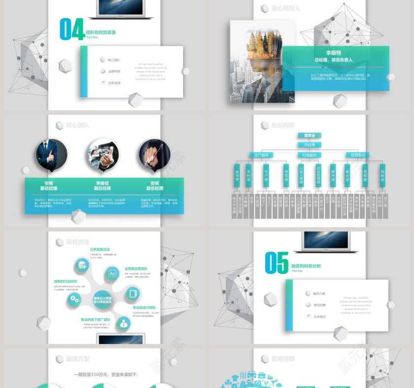清爽简约高端商业计划书创业计划书新品发布项目展示 PPT第5张