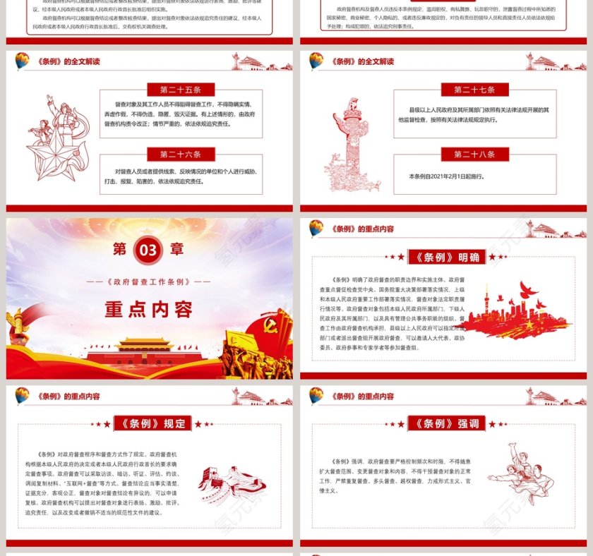 学习解读政府督查工作条例专题党课PPT模板第4张