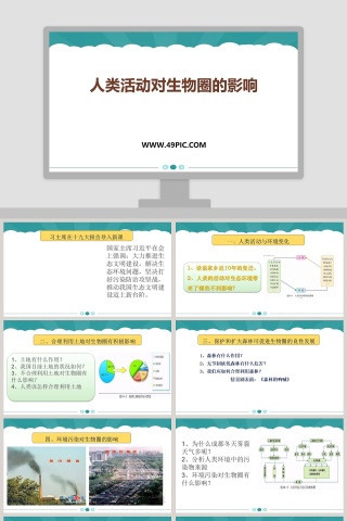 人类活动对生物圈的影响教学ppt课件