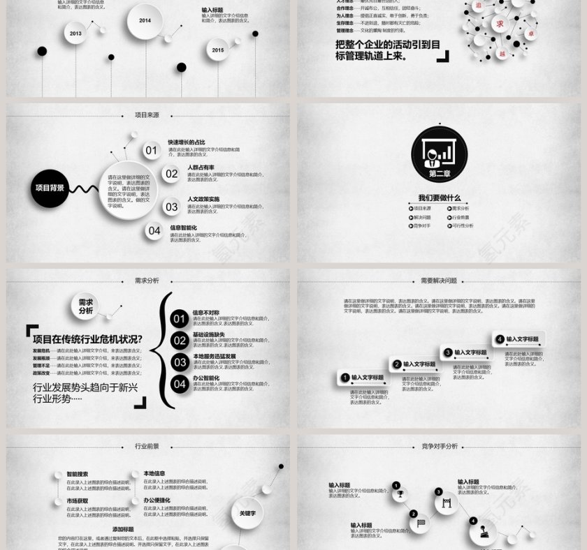 简洁实用创业商业融资计划书PPT模板第3张