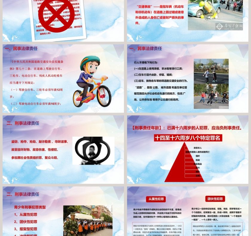 青少年的法律责任中学普法宣传教育PPT第3张