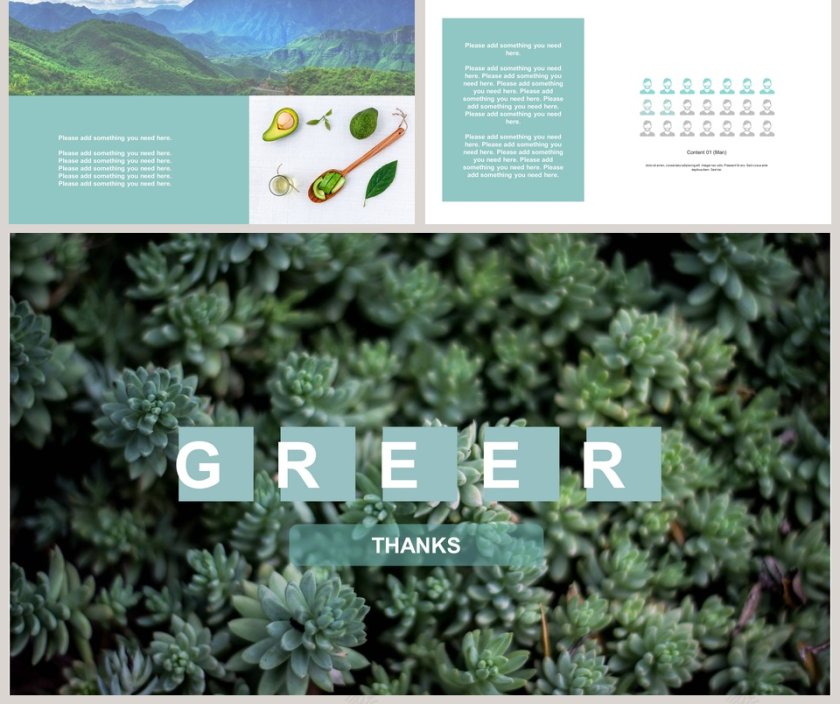 欧美小清新工作概述通用PPT第5张