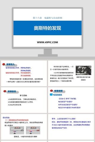 第十六章电磁铁与自动控制-奥斯特的发现教学ppt课件