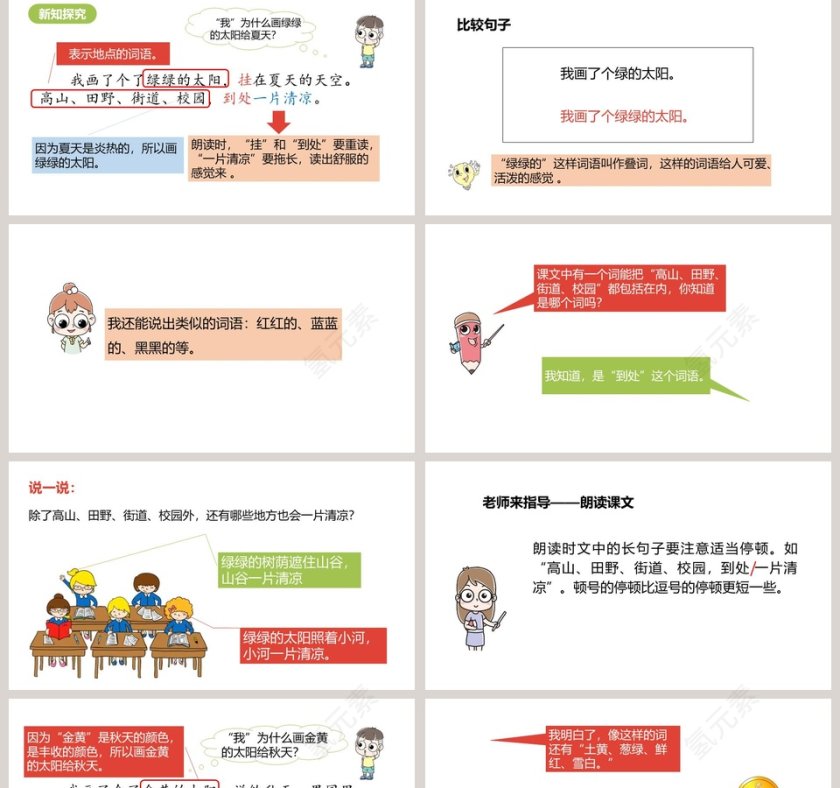 课文解析四个太阳语文课件PPT第2张