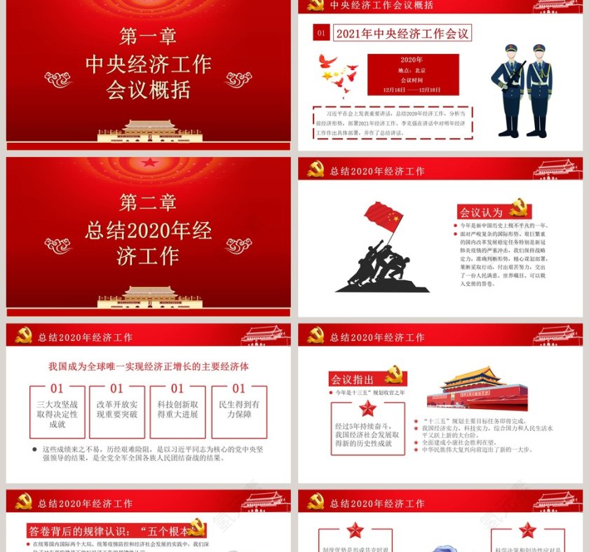 学习解读中央经济工作会议专题党课PPT模板第2张