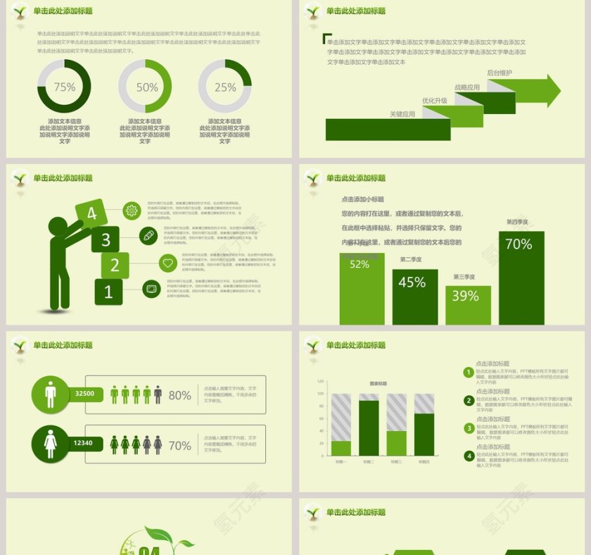 绿色环保PPT模板环保PPT模板第5张