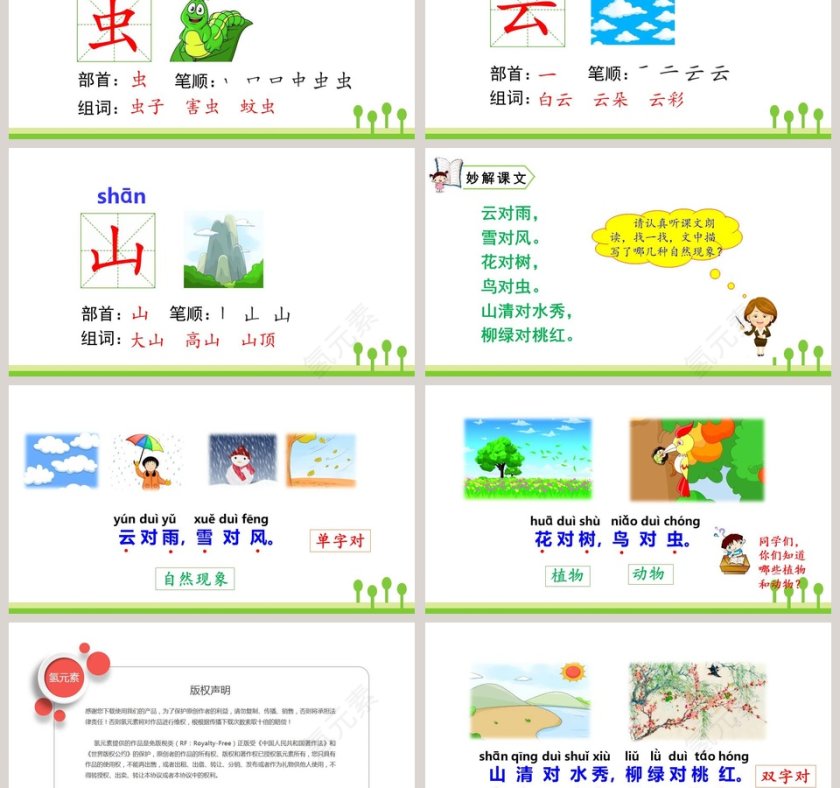 一年级语文上册对韵歌PPT课件第3张