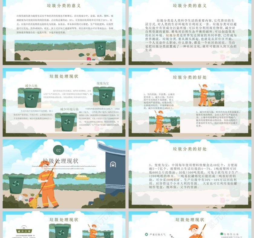 社区生活垃圾分类知识宣讲微课件PPT模板第2张
