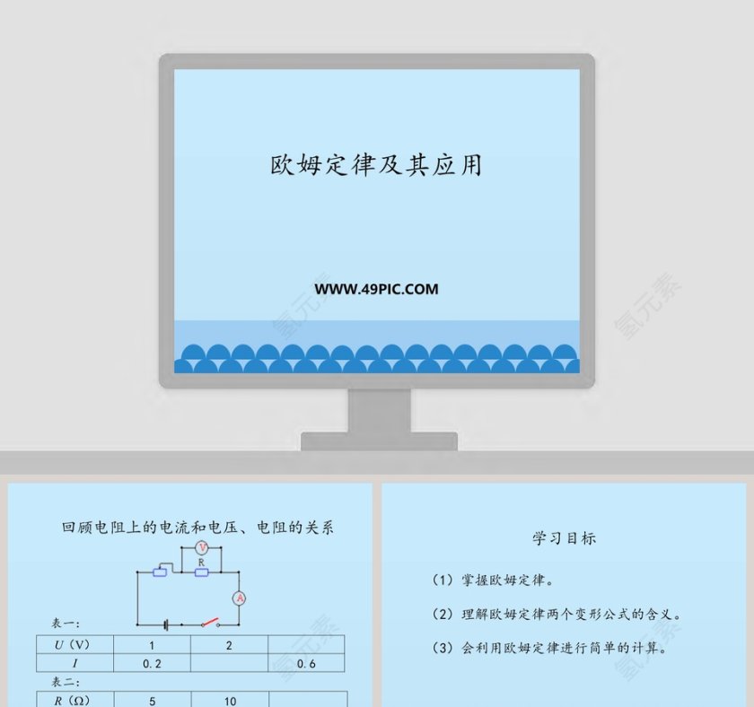 欧姆定律及其应用教学ppt课件第1张