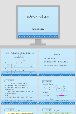 欧姆定律及其应用教学ppt课件