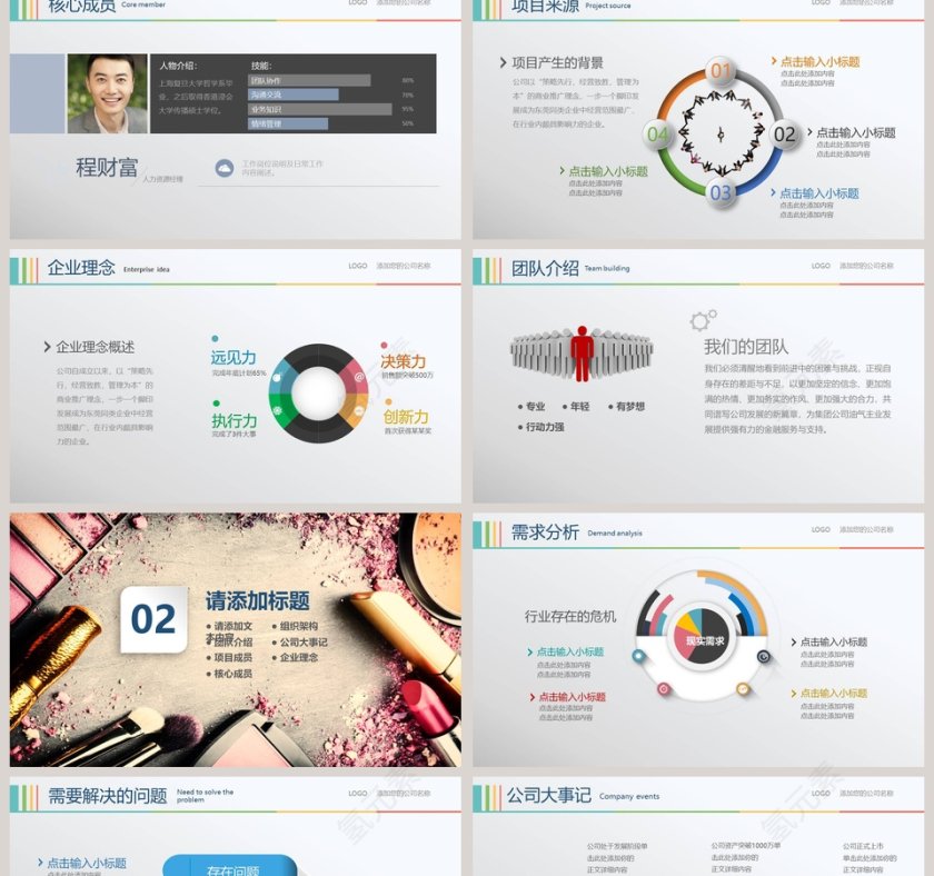 化妆品销售工作汇报PPT美容产品介绍ppt第2张