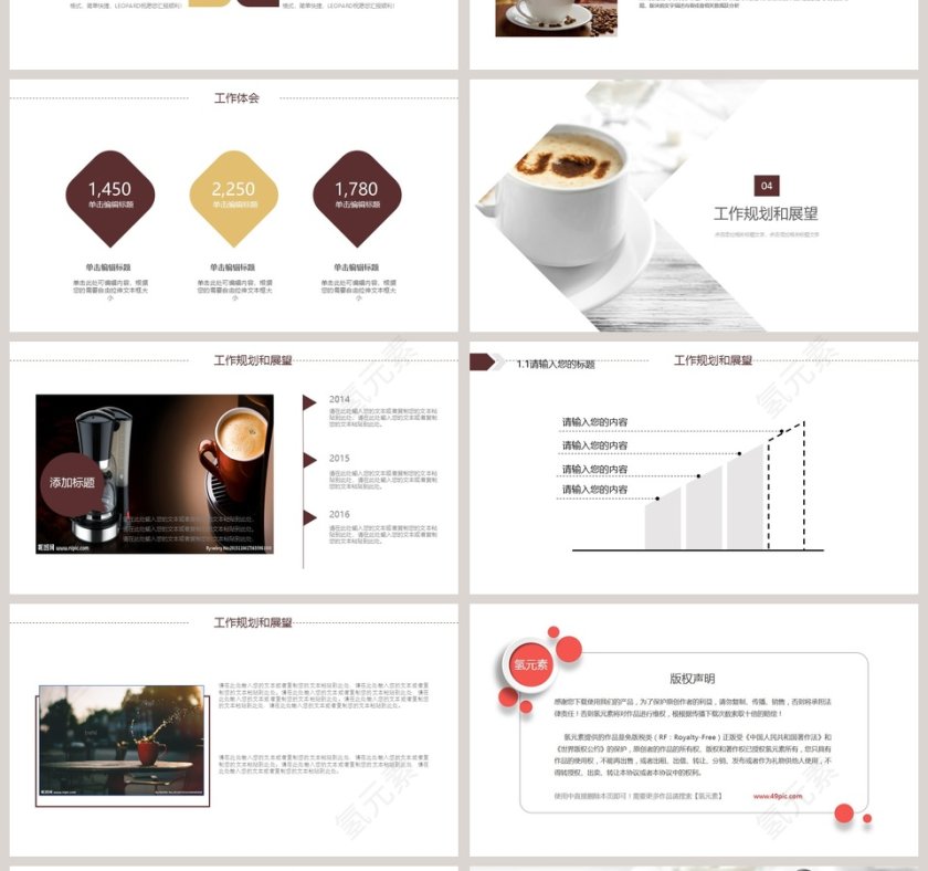 201X咖啡产品宣传模版第4张