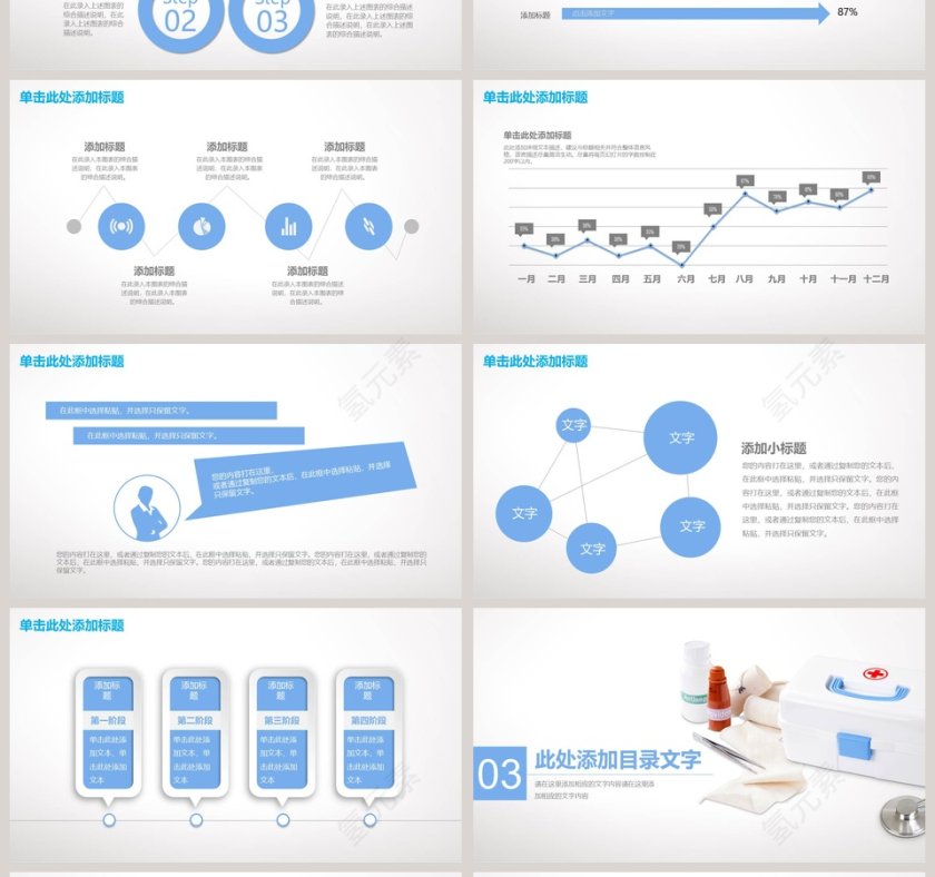 医疗报告PPT模板第4张