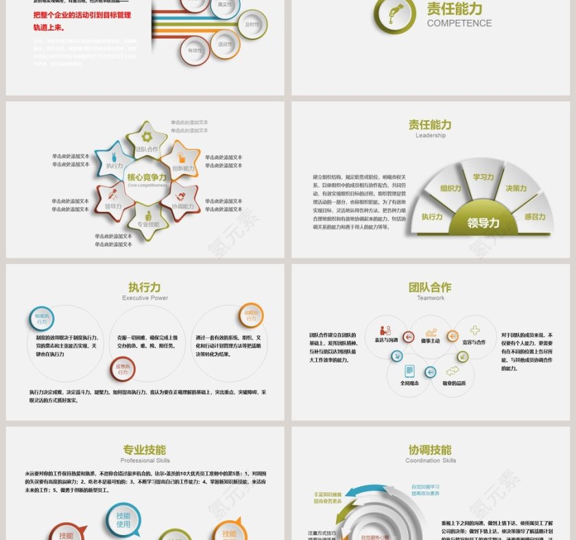 大气简约时尚商务立体风格工作总结PPT第3张