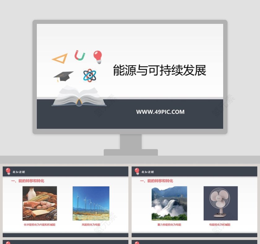政务党建行业能源与可持续发展PPT模板第1张