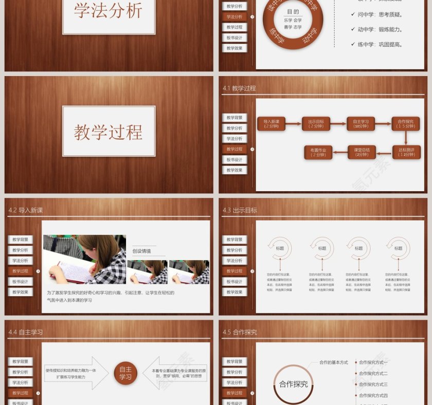 教师通用说课模板ppt第3张