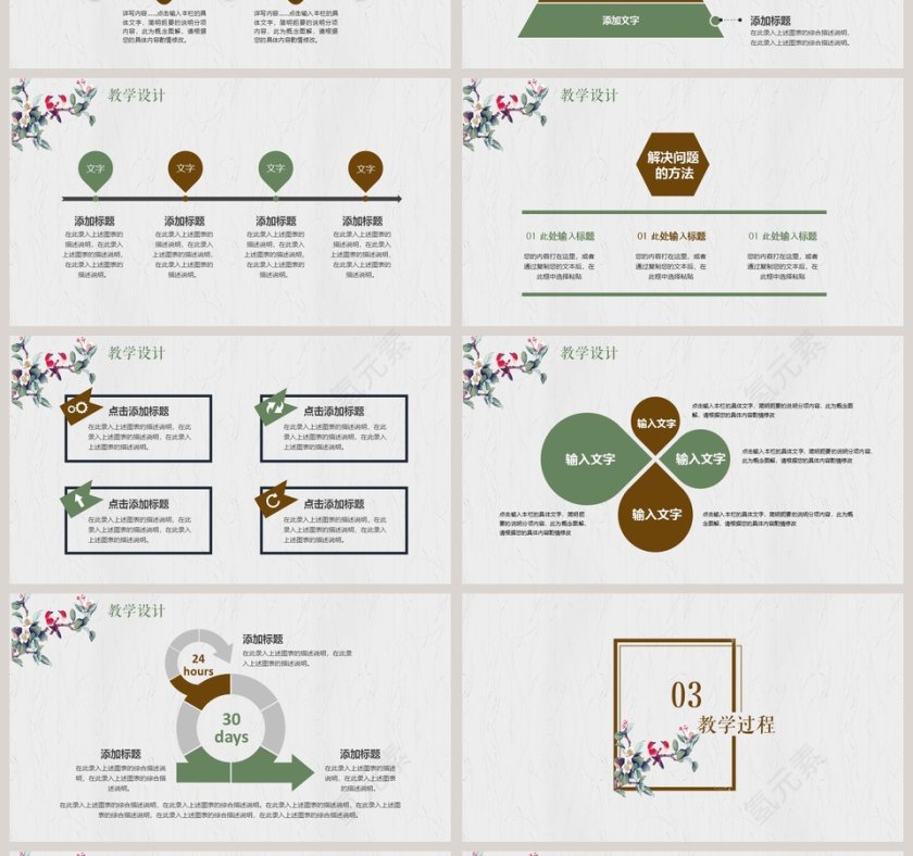 小清新教育说课PPT第4张
